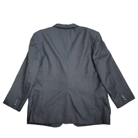Witty Brothers Gray Pinstripe Sports Coat Blazer Size 54R Wool Blend - Picture 2 of 10